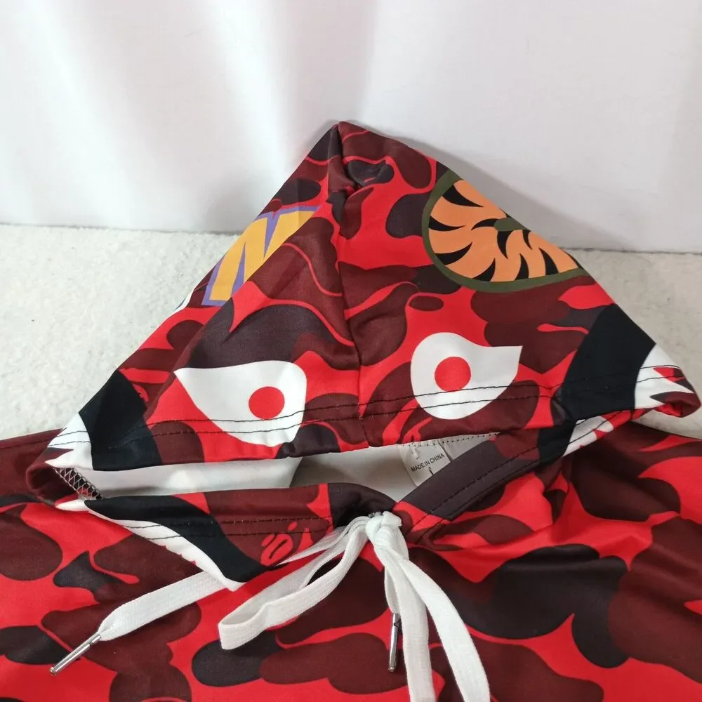 Camo red shark